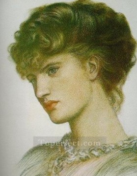 Dante Gabriel Rossetti Painting - Portrait of a Lady Pre Raphaelite Brotherhood Dante Gabriel Rossetti